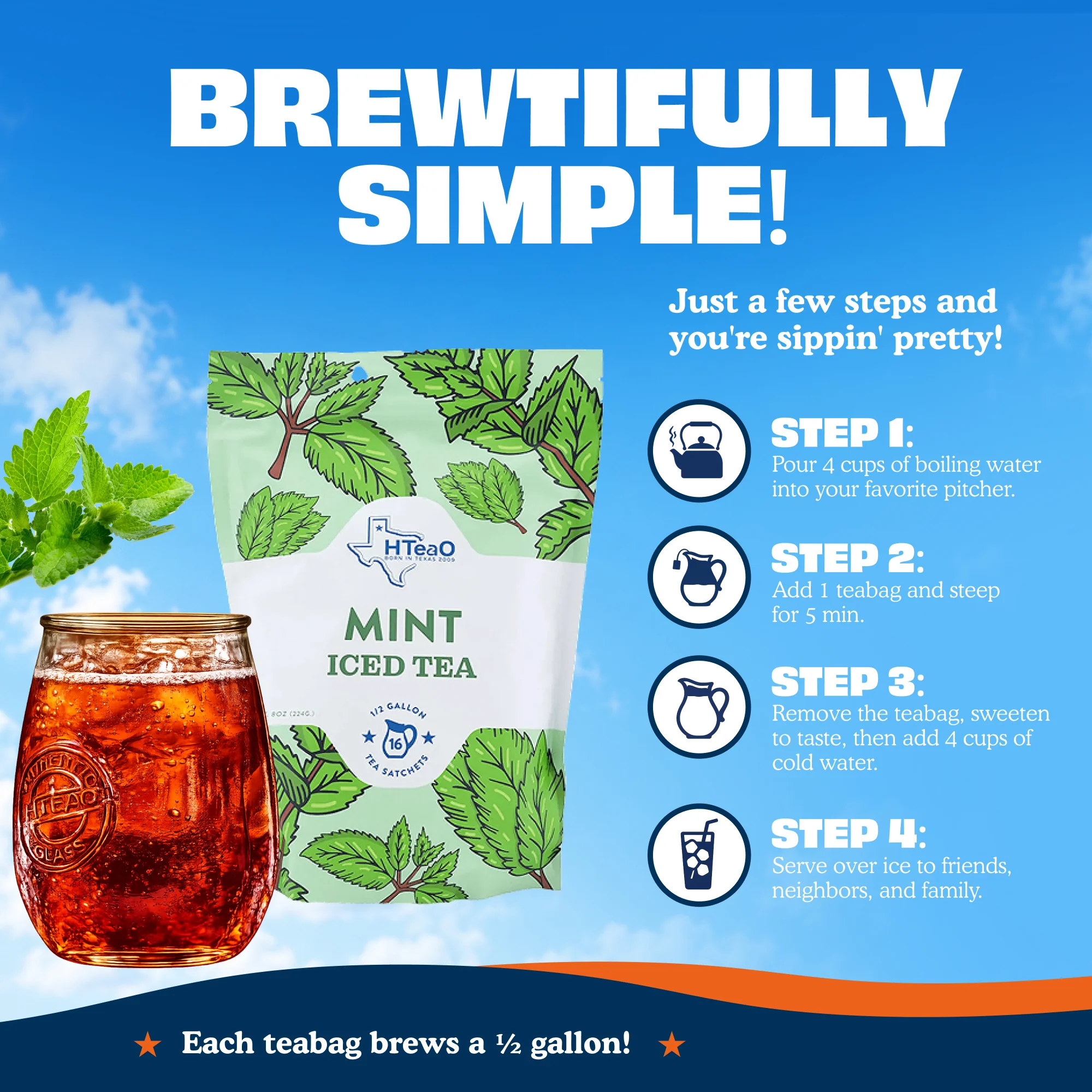 Black Mint Iced Tea - Image 4